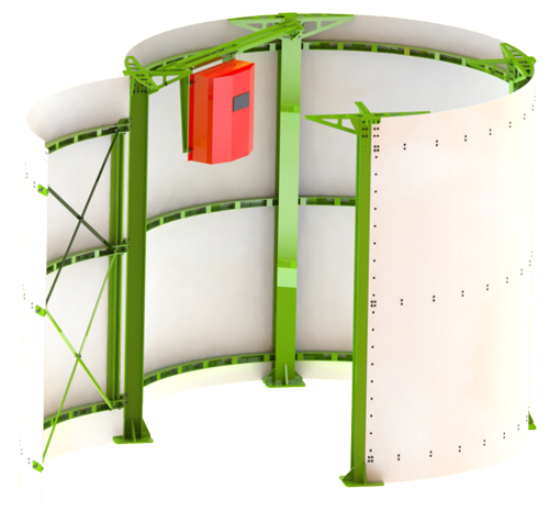 Wind turbine, wind generator, wind mill, Wind power, Green energy, Wind turbine with some wind, Vertical axis wind turbines