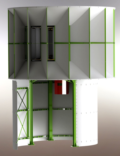 Wind turbine, wind generator, wind mill, Wind power, Green energy, Wind turbine with some wind, Vertical axis wind turbines