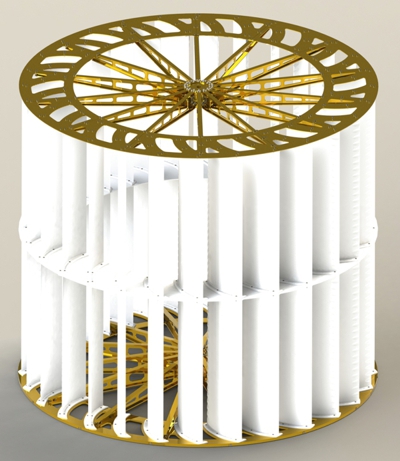 Wind turbine, wind generator, wind mill, Wind power, Green energy, Wind turbine with some wind, Vertical axis wind turbines